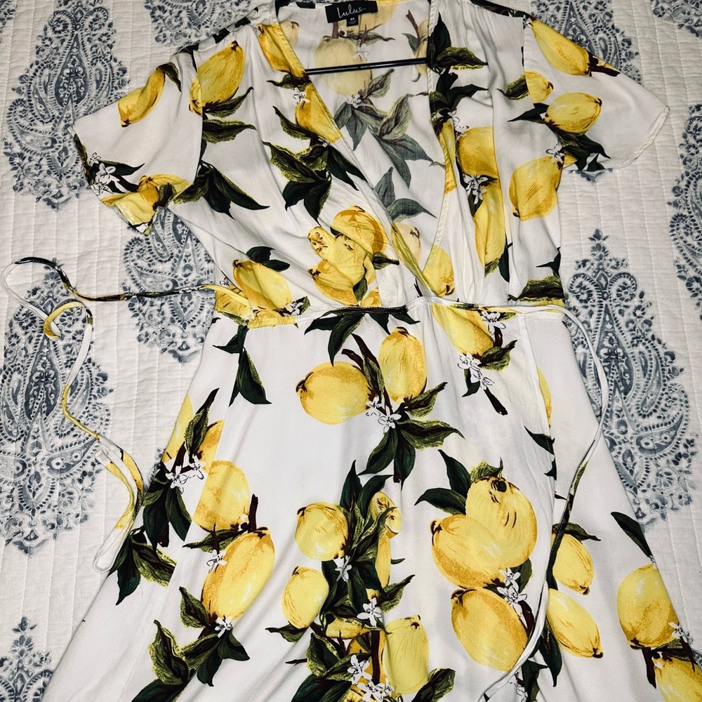 Lulu's Citrus‎ Delight Mini Dress